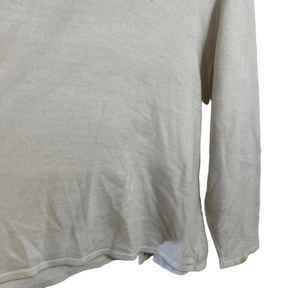 Sag Harbor Cream and Black Sweater Plus Size 3X Embroidered Sequins Embellished - Picture 6 of 9